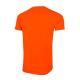 camiseta técnica unissex 42K CLUB-C branco/laranja flúor