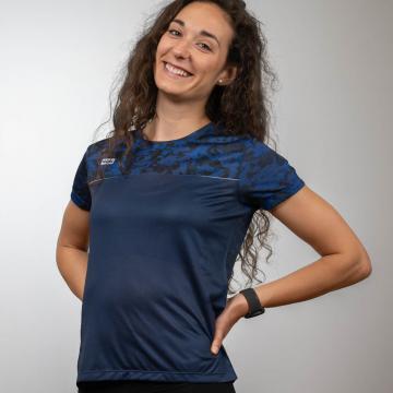 Camisola de running mulher ARMY Navy Blue