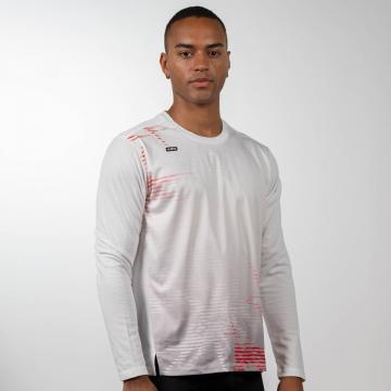Camisola de running de manga comprida IGNITE White