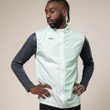 Chaleco cortavientos running GLIDE Green unisex