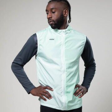 Chaleco cortavientos running GLIDE Green unisex